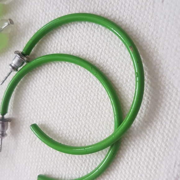 Set of 6 Pink & Green Earring Bundle (pierced ears) - Picture 10 of 14